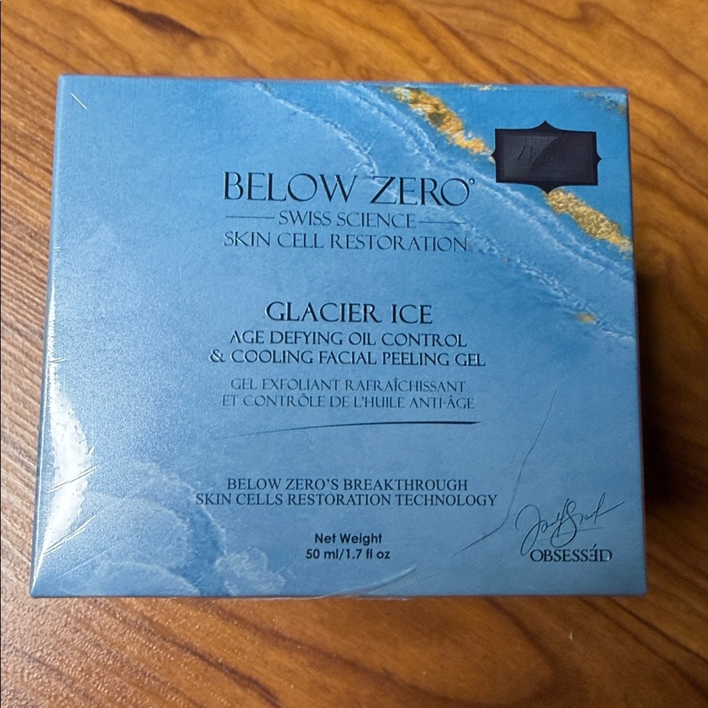 Below Zero Glacier Ice Age Defying Oil Control Swiss Skincare Luxury NEW 50ml